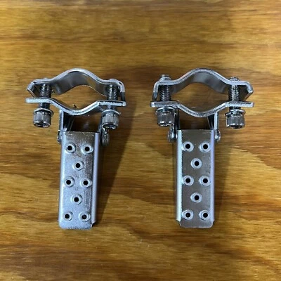 OLD SCHOOL BMX FREESTYLE CHROME FORK STANDERS PEGS FIT GT PRO PERFORMER PFT DYNO - Image 1 of 4