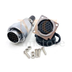 WS24 5A 19 pines conector impermeable enchufe de aviación, conector de cable - Imagen 1 de 6