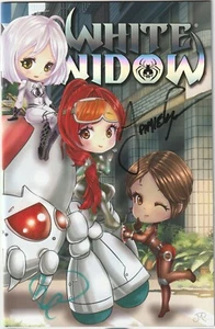 White Widow #5 Kickstarter Jenna Powell Envolvente Holo-Foil 2x Firmado Certificado de Autenticidad Casi Nuevo - Imagen 1 de 2