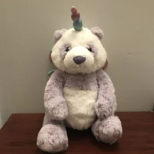 Gund Glitz Pandacorn Panda Unicorn Plush 10” Purple White Rainbow #6052136 - Picture 1 of 5