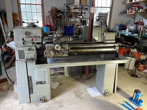 CLAUSING LATHE Model 5914 VARI SP 13 x36" 3PH on Household Elec W Collet Chuck - Picture 1 of 5