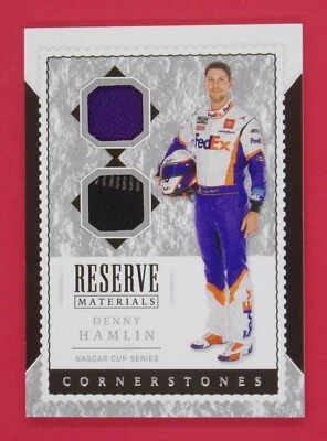 2020 Panini Cornerstones Denny Hamlin Reserve Materials #15  - Image 1 of 2