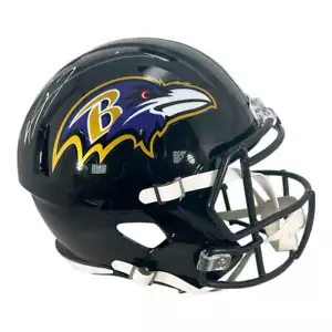 Ray Lewis Signed Baltimore Ravens Speed Full-Size Replica Football Helmet (Becke - Picture 1 of 3