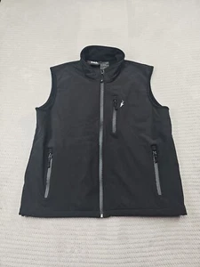 Toadz By Frogg Toggs Vest Mens Large Black Full Zip Sleeveless Vest - Picture 1 of 6