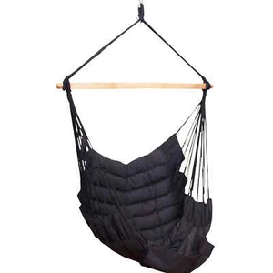 SoftChair Black FSC™ zertifiziert Hängesessel gepolstert schwarz wetterfest - Bild 1 von 9