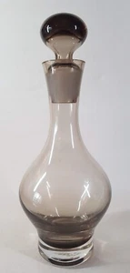 Vintage 1970s Caithness Canisbay Smokey Peat Art Glass Whisky Decanter & Stopper - Picture 1 of 15