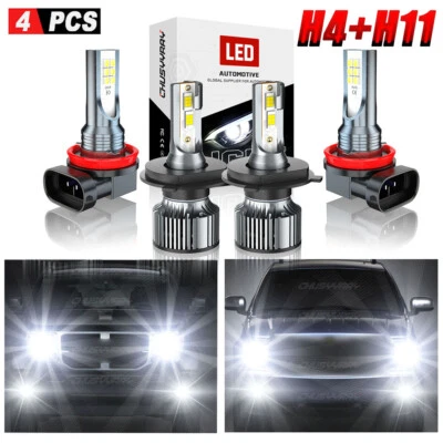 For Honda Fit Hatchback 4-Door 2007-2020 9003+H11 LED Headlight Bulb + Fog Light - Image 1 of 4