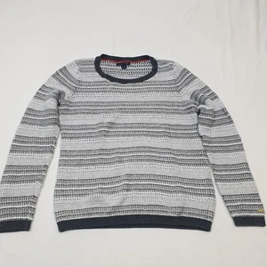 Tommy Hilfiger Rundhalspullover Gr. M Damen Pullover Silberfaden/Fleck - Bild 1 von 11