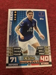 Muhamed Besic Everton FC Match Attax Topps 2014/15 Football Card - Picture 1 of 2