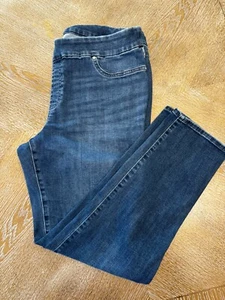 Pantalones elásticos Chico’s Jegging azules talla 2,5R cintura 38” entrepierna 28” tiro alto - Imagen 1 de 7