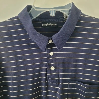 Camisa polo/golf de algodón de diseñador Joseph & Lyman para hombre.  Mediano.  ¡Prístino! Foto 1 de 4
