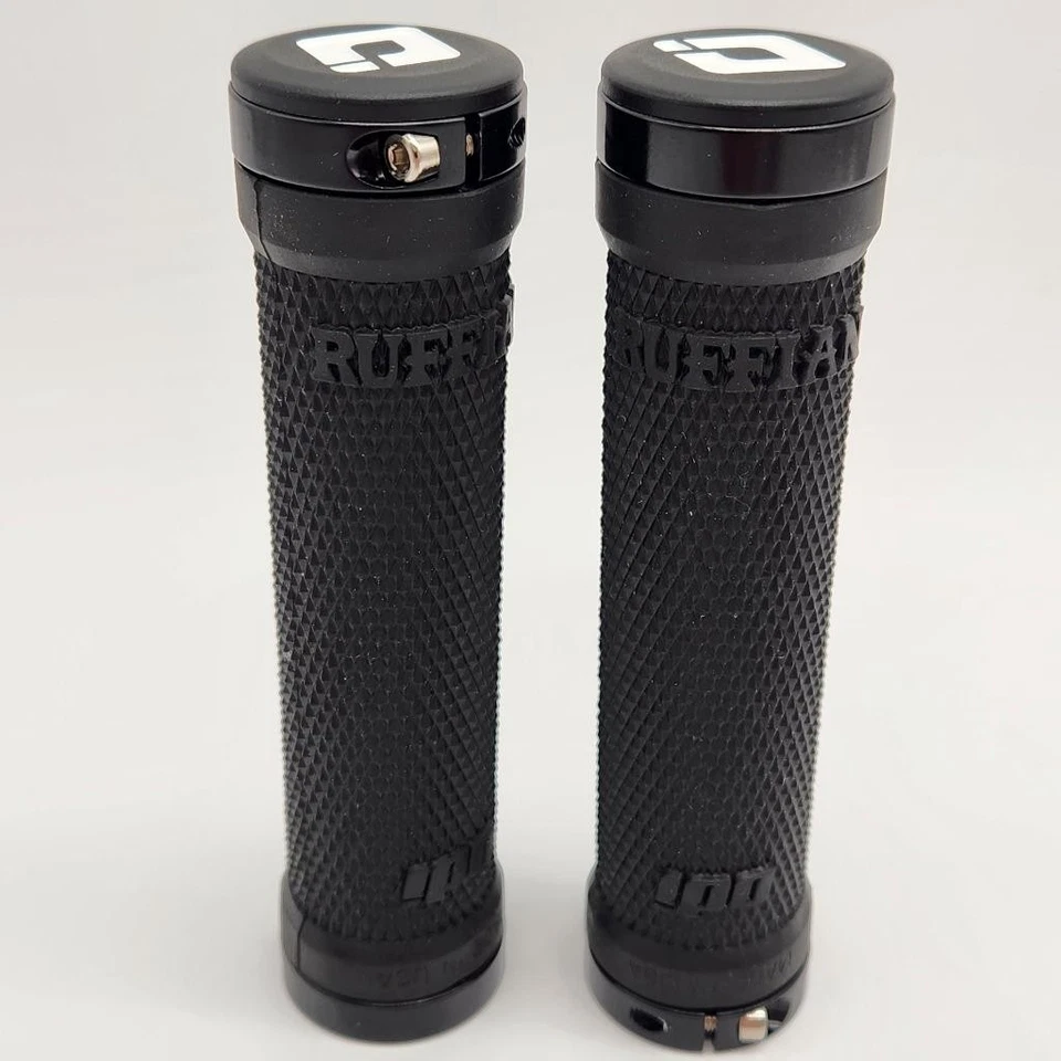 Empuñaduras de bicicleta ODI Ruffian Lock-On negras/negras paquete adicional - SIN PAQUETE Foto 1 de 1