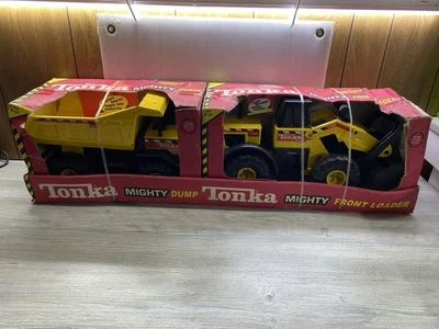 Vintage 1997 Tonka Mighty Dump Truck #93901 & 93920 Combo RARE New Old Stock NIB - Image 1 of 4