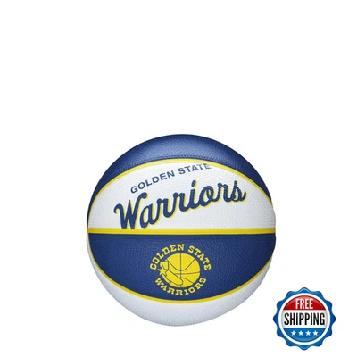 Mini baloncesto retro del equipo Wilson de la NBA - Golden State Warriors - Imagen 1 de 4