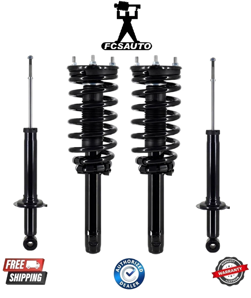 Complete FCS Front Coil Spring & Rear Shock Assembly fits 04-06 Kia Amanti - Image 1 of 1