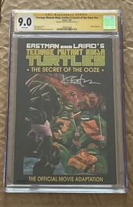 Teenage Mutant Ninja Turtles Secret Of The Ooze Movie Adapt Kevin Eastman Sig - Picture 1 of 2