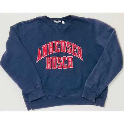 Camp David Anheuser Busch Unisex Cuello Redondo Sudadera Bordada Retro Algodón L Foto 1 de 4