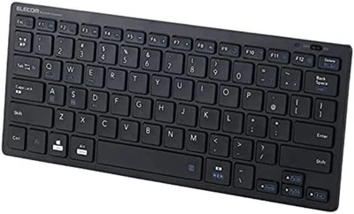 ELECOM Bluetooth Mini Keyboard Collector Lightweight Multi OS Black F/S w/Track# - Image 1 of 4