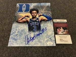Foto firmada por Caleb Foster 8x10 Jsa Coa Duke Blue Devils edición personalizada - Imagen 1 de 1