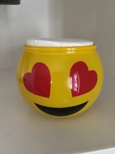 Emoji Heart Eyes Ceramic Candy Bouquet Holder – w/ Styrofoam 3.5"x4" Gift Decor - Picture 1 of 4