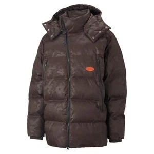Puma P.A.M. X Oversized Long Puffer Full Zip Jacket Mens Brown Casual Athletic O - Picture 1 of 2
