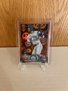 2023 Topps Update Jose Caballero RC Rookie  Skeleton Foil #US183 Mariners /50 SP