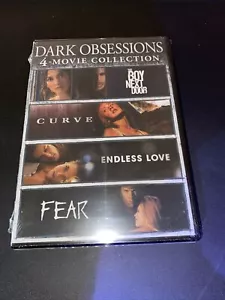 Dark Obsessions-4 Movie Collection(DVD)The Boy Next Door,Curve,Endless Love,Fear - Picture 1 of 4