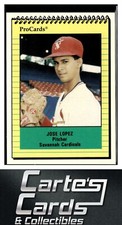 Jose Lopez 1991 ProCards #1650  Savannah Cardinals