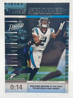 2023 Prestige Time Stamped #10 DJ Moore  - Carolina Panthers - Image 1 of 2