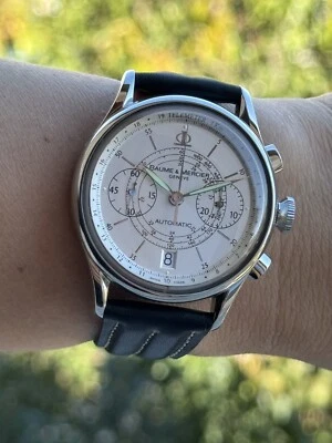 Baume & Mercier Classima Cronógrafo Automático Ejecutivo Retro Hombre 65542 Suizo Foto 1 de 4