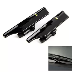 2Pcs Car Accessories Windshield Wiper Wing Blade Spoiler Stand ABS+ Metal Black - Picture 1 of 11