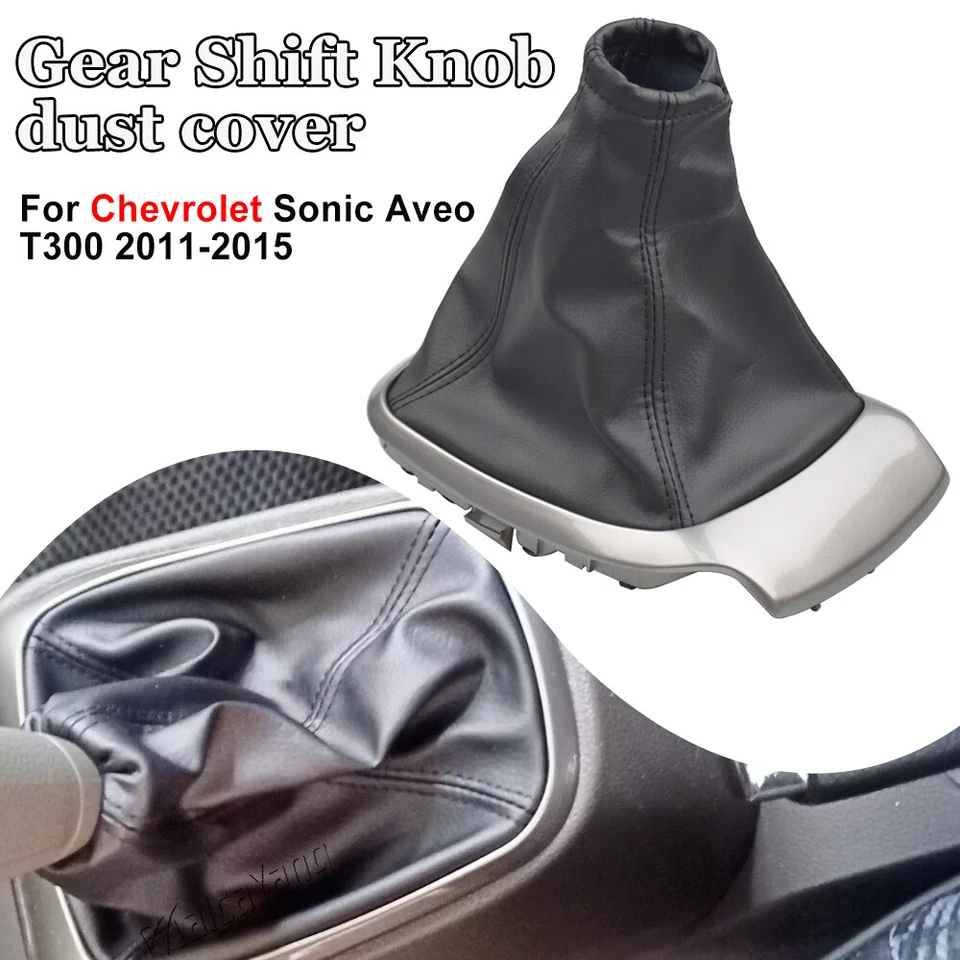  Marco de cubierta de bota de cambio de polaina de engranajes para Chevrolet Sonic Aveo 2011-2015 Foto 1 de 4