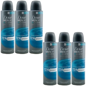 Dove Men CLEAN COMFORT Deo Spray 6 x 150ml 72H Pflegecreme Anti-Transpirant - Bild 1 von 1