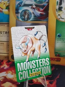 Pokemon Karte Card Tauros Monster Collection Green Carddass 1997 japanese Mint - Bild 1 von 16