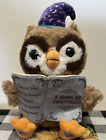 Cuddle Barn Animated Wizard Owl Storytelling Reads 5 Bedtime Stories Plush Works