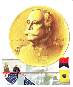 Fleetwood America's Greatest Military Heroes George Dewey Manila Bay Koslow Art - Picture 1 of 2