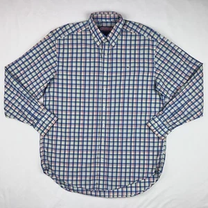 Vineyard Vines Medium Whale Shirt Shep Ian Cotton Pastel Plaid Button Down Shirt - Picture 1 of 7