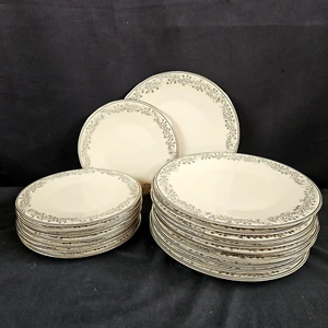 Franciscan Masterpiece China Overture Dinner Plates 10" and Salad Plates 8" - Picture 1 of 21