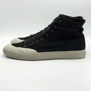 All Saints Dumont Black Canvas High Top Sneaker - Herren US 12 / EU 45 - Bild 1 von 12
