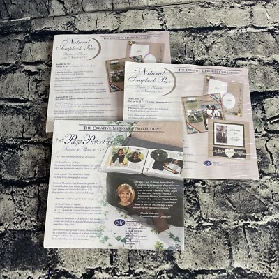 Creative Memories 2002 7 x 7 Natural 1 paquete 12 y abierto 11 paquetes y protectores de página Foto 1 de 4