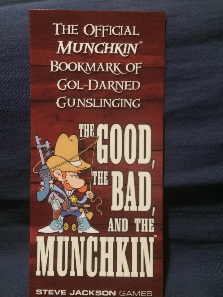 Official Munchkin Bookmark of Gol-Darned Gunslinging - Wide Version - Image 1 of 1