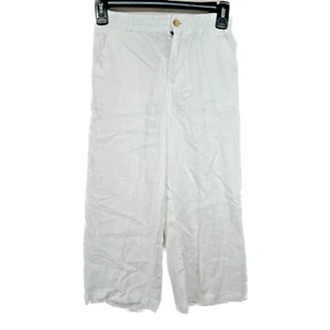 Polo Ralph Lauren Childrenswear Girls Wide Leg Linen Pants White Size 5 NWT - Picture 1 of 3