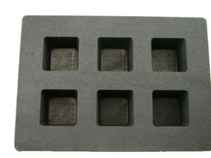 High Density Graphit Würfelform 2oz Goldbarren 1oz Silber 6 Kavitäten Kupfer (B107) - Bild 1 von 4