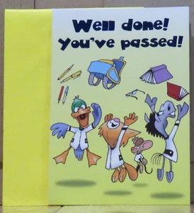 ¡Bien hecho! ¡Has pasado! Tarjeta de felicitación - Nueva - Imagen 1 de 1