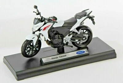 BLITZ VERSAND Honda CB 500 F weiss-schwarz Welly Motorrad Modell 1:18 NEU & OVP - Bild 1 von 2
