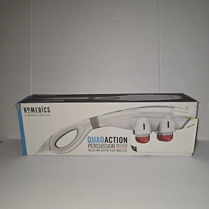 HoMedics Quad Action Percussion Massager with Heat 4 Massage Heads HHP-400H - Picture 1 of 6