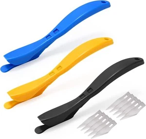 Wrapping Paper Cutter 3PCS Gift Wrap Cutter,Concealed Blade Safety Knife - Picture 1 of 44