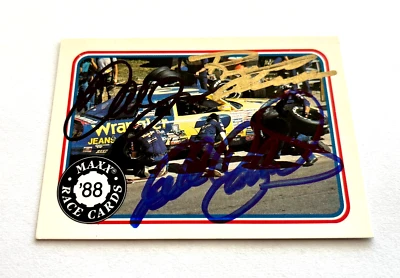 Dale Earnhardt, Dale Jr & Richard Childress NASCAR 1988 Maxx autografiado firmado Foto 1 de 4