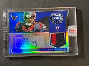 2014 Totally Certified Blue Mirror Jadeveon Clowney RC PATCH AUTO /10 - Picture 1 of 3