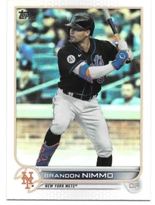 2022 Topps Series 2 BRANDON NIMMO  Rainbow Foil - NEW YORK METS - #344 - Imagen 1 de 1